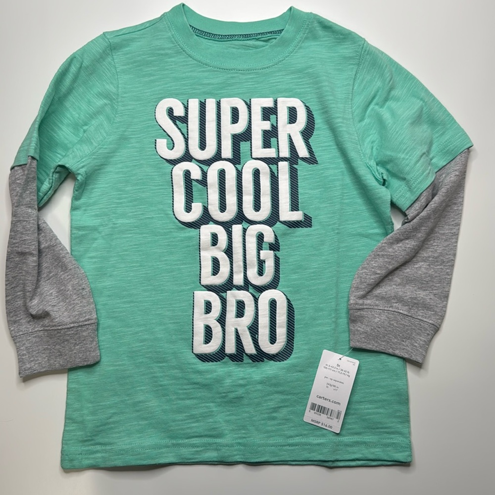 Carters toddler long sleeve T-shirt Big brother design